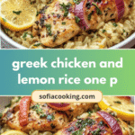 Savor the Flavors: One-Pot Greek Chicken and Lemon Rice Delight