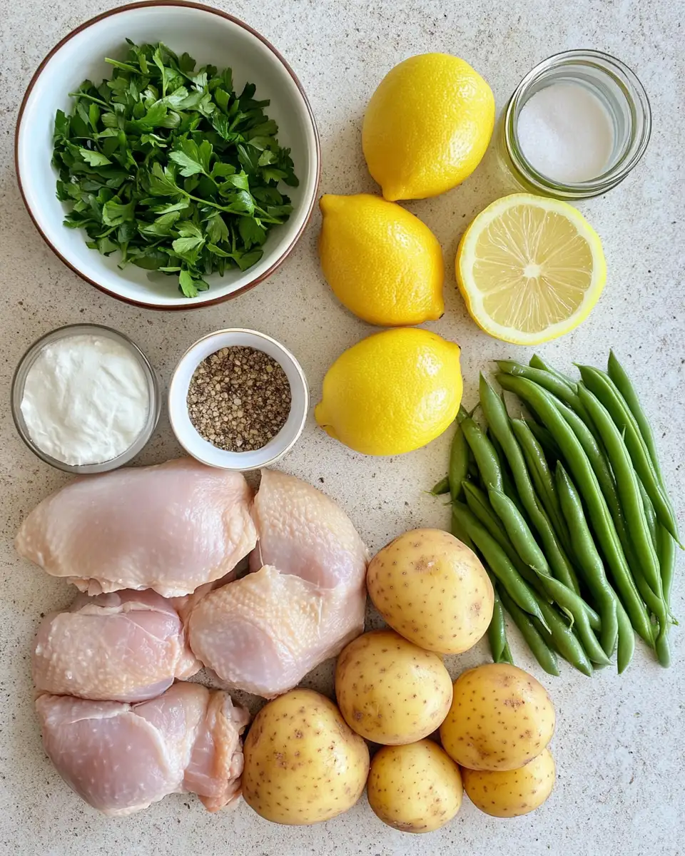Ingredients for Zesty Lemon Chicken: Your Ultimate One-Pot Wonder