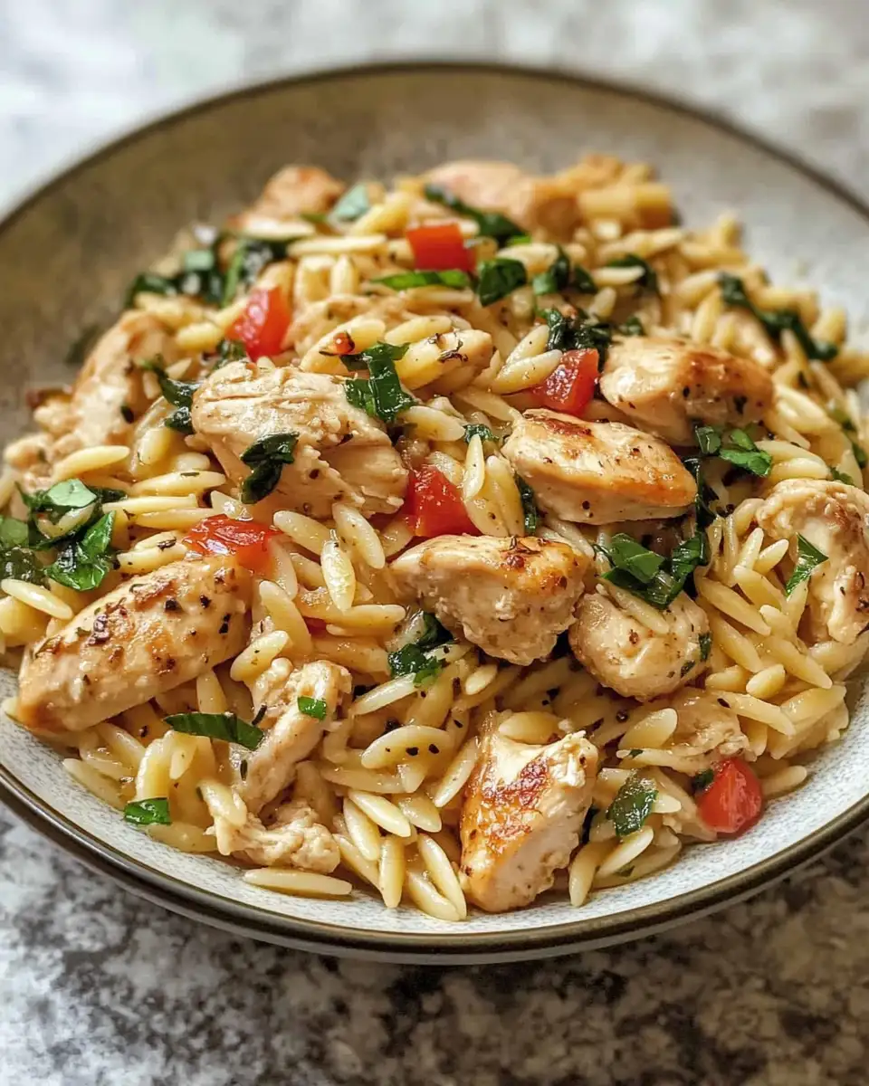 Final dish - Irresistibly Delicious Marry Me Chicken Orzo in One Pot