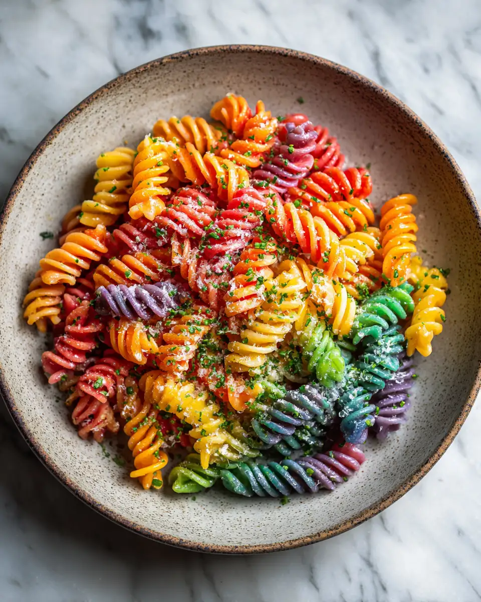 Final dish - Rainbow Delight: Discover the Magic of 5 Color Pasta