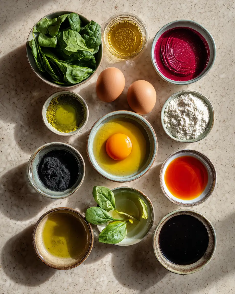 Ingredients for Rainbow Delight: Discover the Magic of 5 Color Pasta