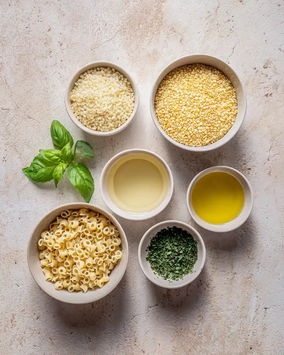 Ingredients for Deliciously Tiny: Baby's First Pasta Recipe for 6 Months and Up