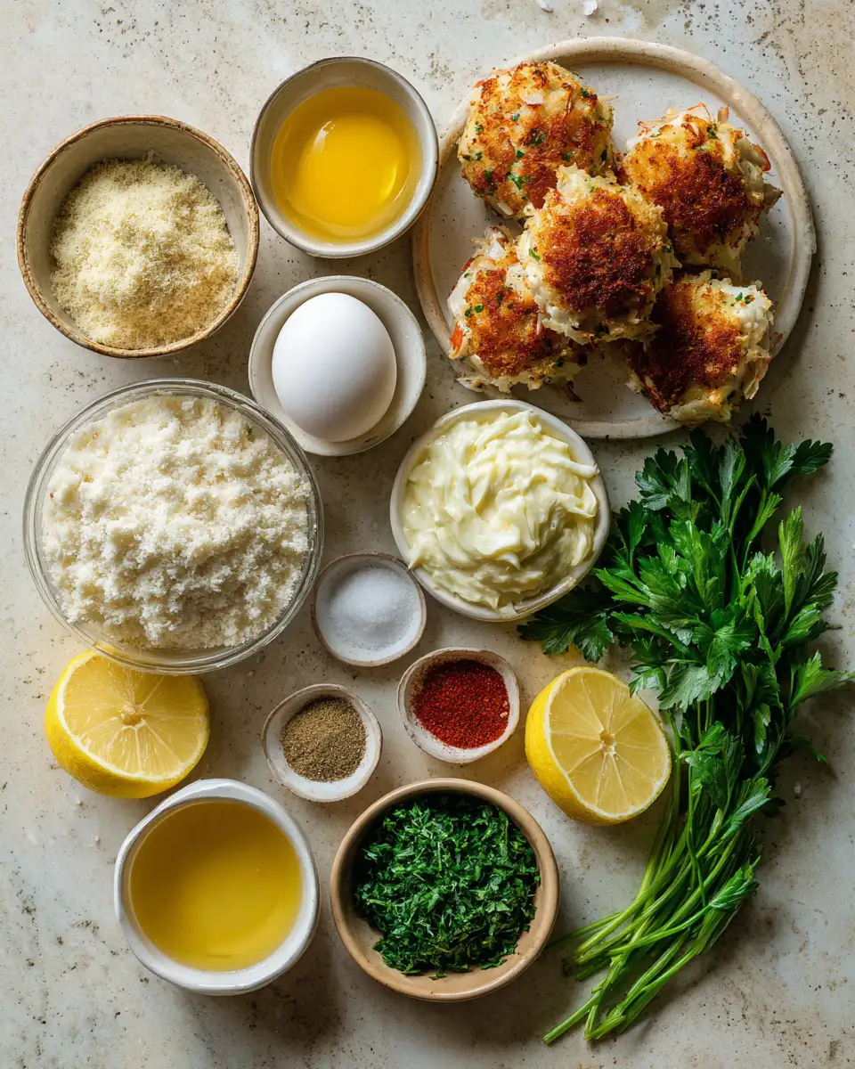 Ingredients for Irresistible Baked Crab Bombs Recipe for a Flavor Explosion