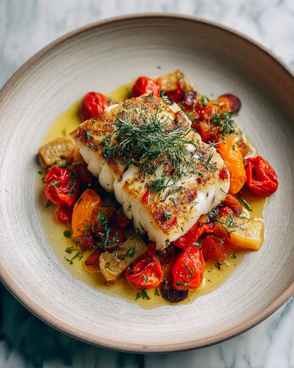 Final dish - Savor the Flavors of Boston Baked Cod A New England Classic