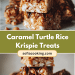 Indulge in Gooey Bliss with Caramel Turtle Rice Krispie Treats