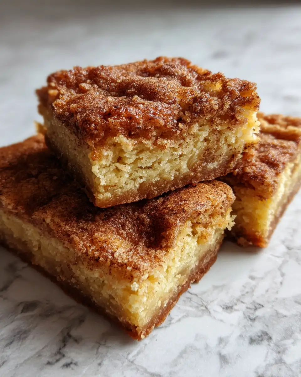 Final dish - Irresistibly Soft and Chewy Snickerdoodle Cookie Bars Recipe