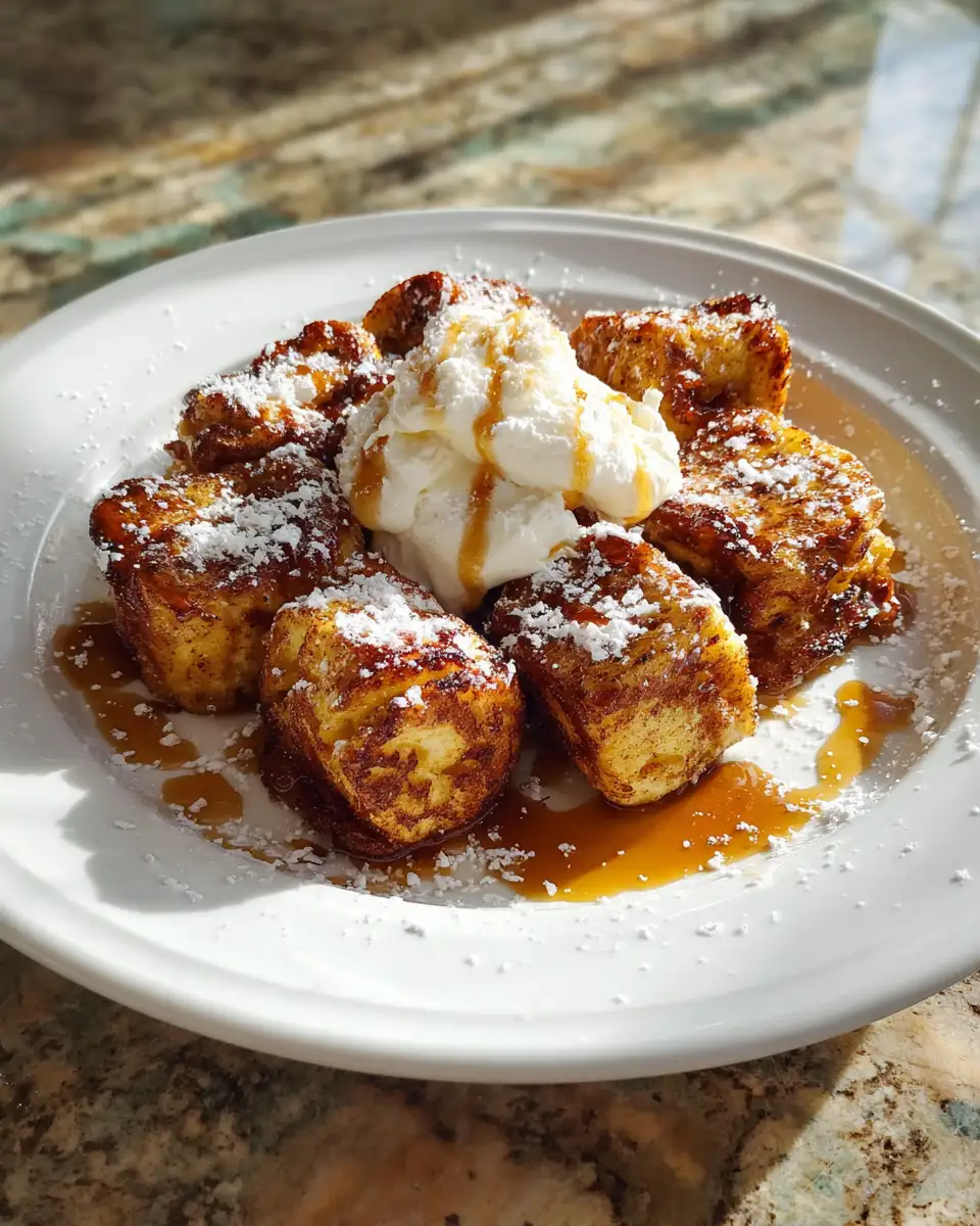Final dish - Irresistible Cinnamon Roll French Toast Bites That Will Sweeten Your Morning