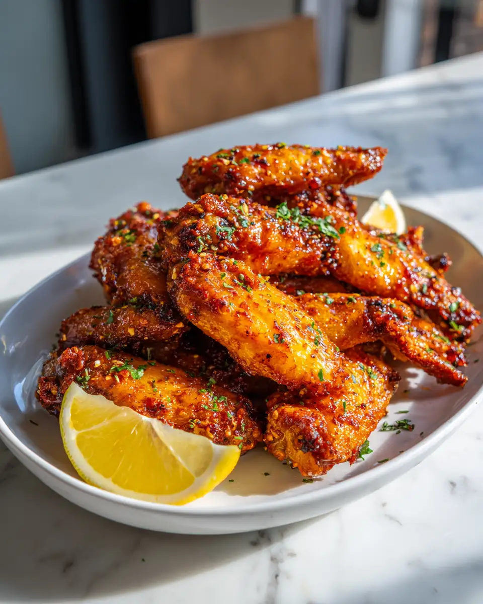 Final dish - Crispy Honey Lemon Pepper Wings: The Ultimate Flavor Explosion