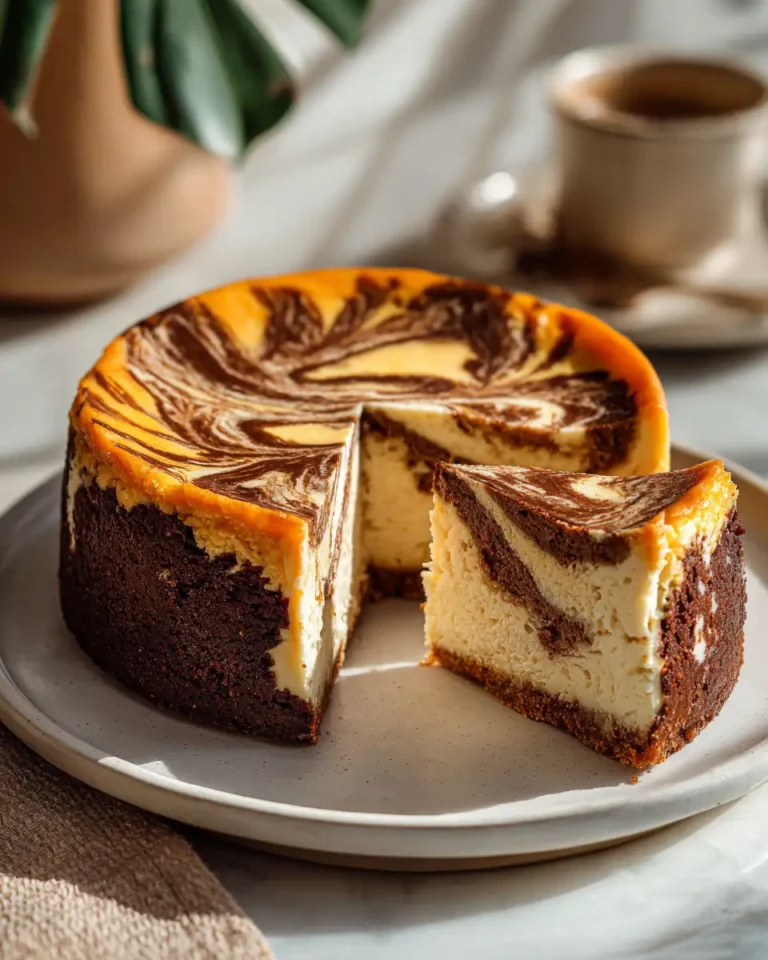 Indulge in Autumn Bliss with Decadent Pumpkin Swirl Gingersnap Cheesecake - Featured Image