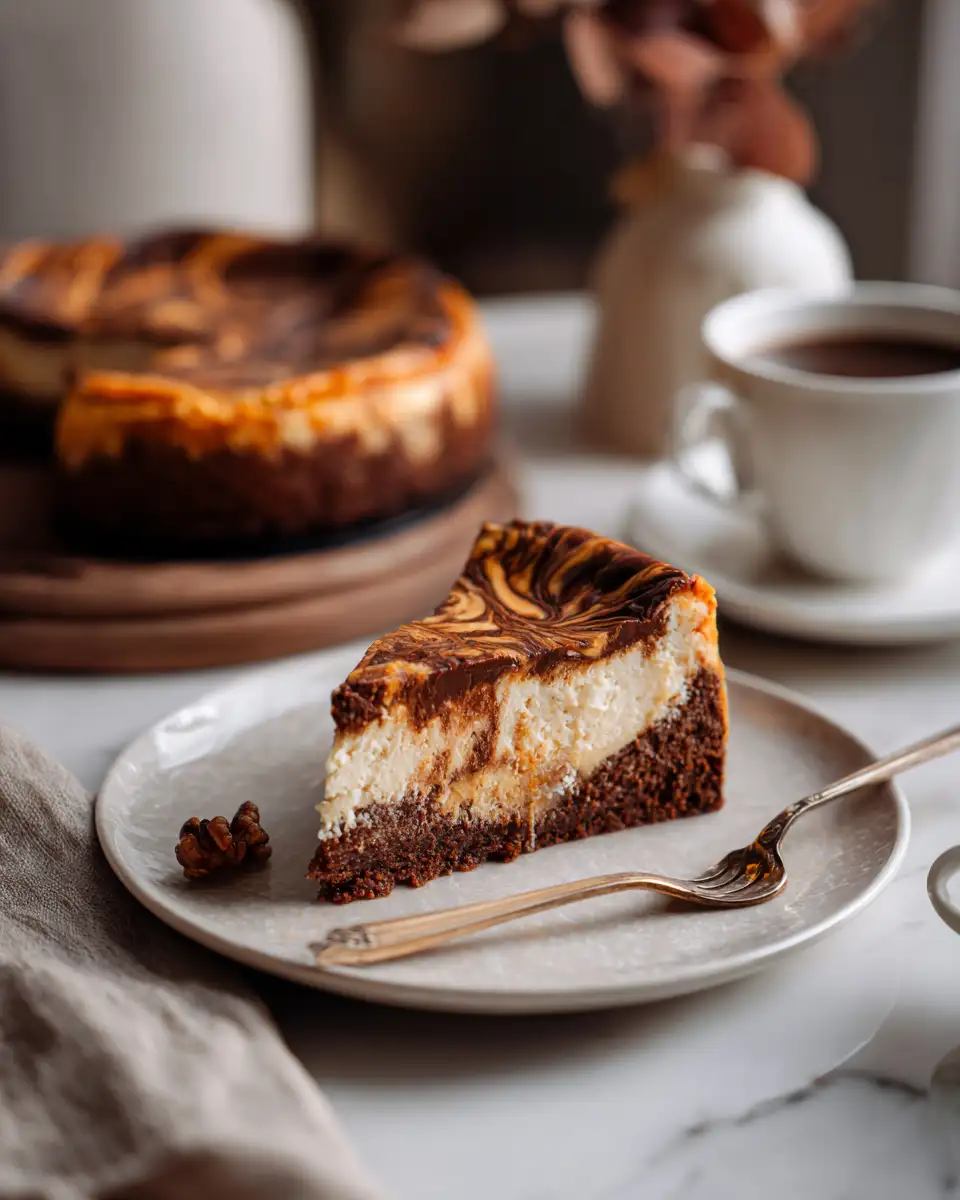 Indulge in Autumn Bliss with Decadent Pumpkin Swirl Gingersnap Cheesecake 7 Final dish - Indulge in Autumn Bliss with Decadent Pumpkin Swirl Gingersnap Cheesecake