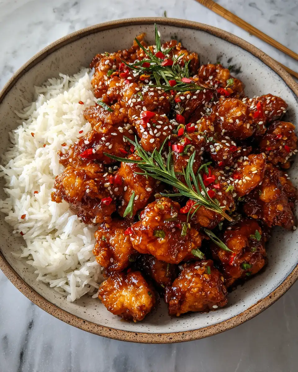Final dish - Spice Up Your Dinner with Fiery Dragon Chicken