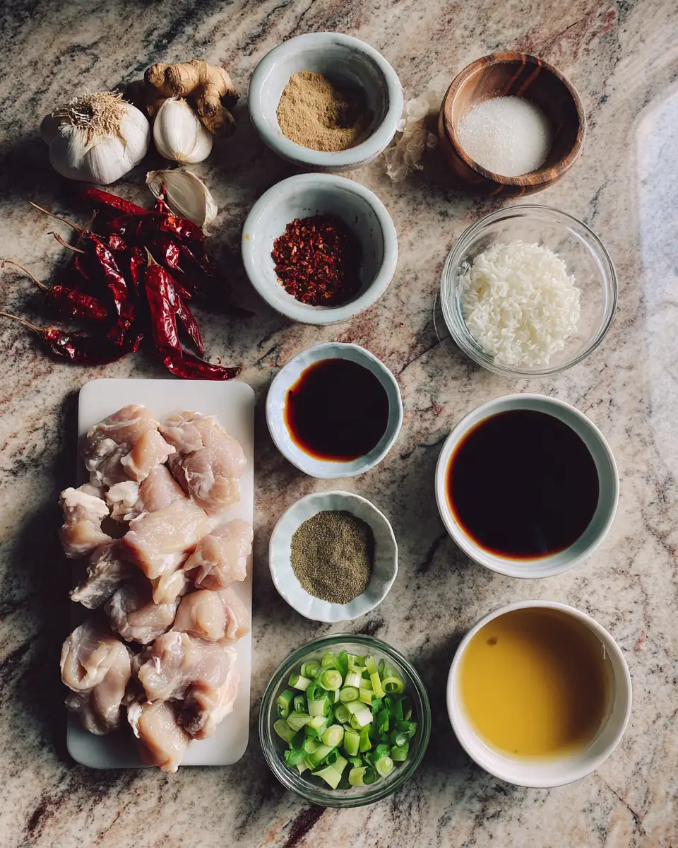 Ingredients for Spice Up Your Dinner with Fiery Dragon Chicken