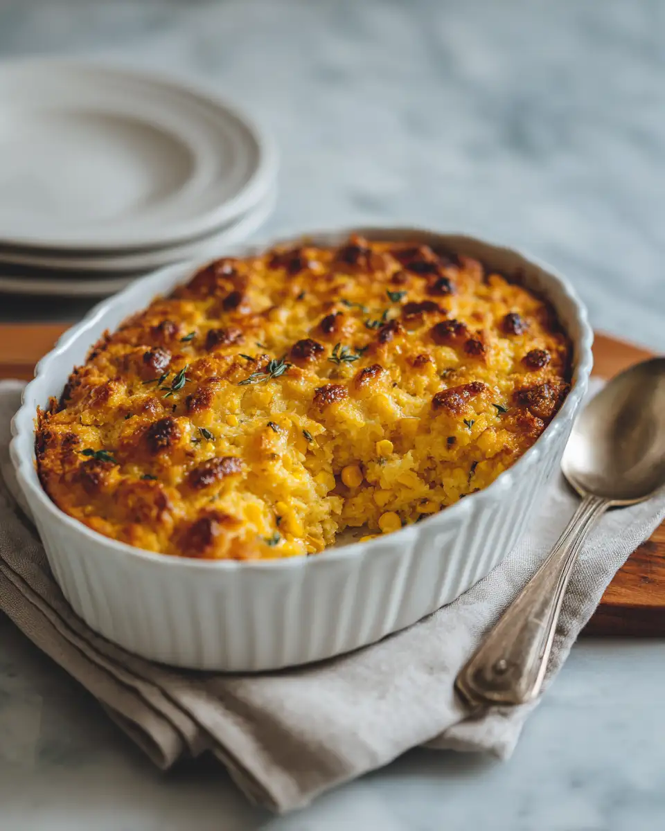 Sweet and Simple: Irresistible Honey-Glazed Corn Casserole Recipe - Featured Image