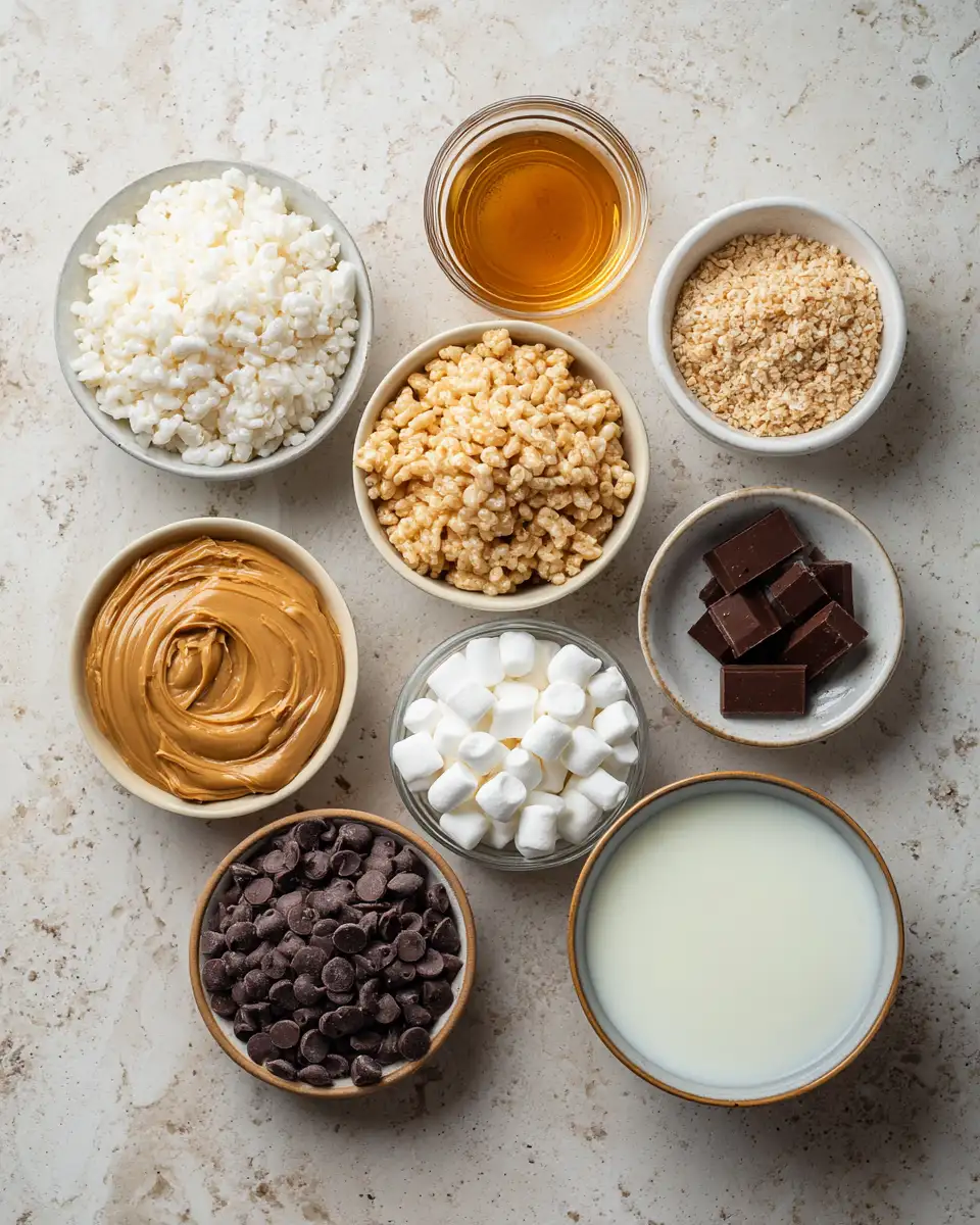 Ingredients for Irresistibly Easy Muddy Buddy Rice Krispies Delight
