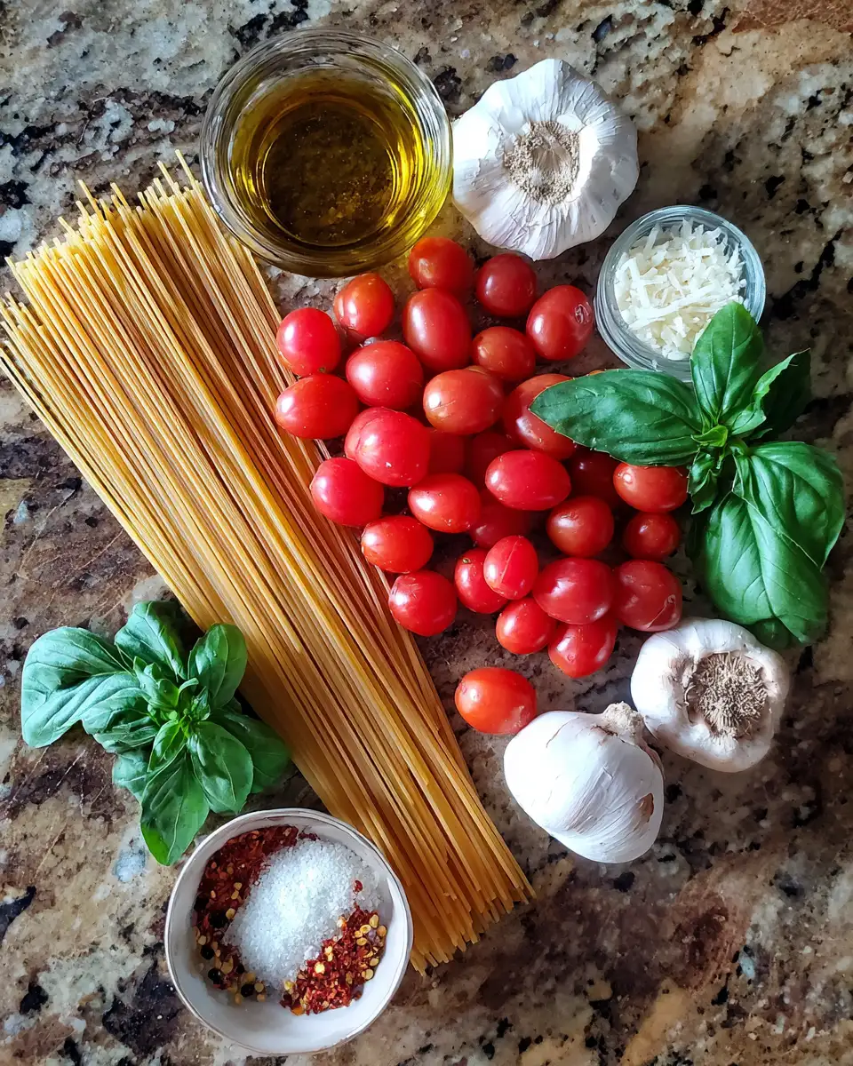 Ingredients for Quick & Easy Pasta Recipe: Dinner in 20 Minutes