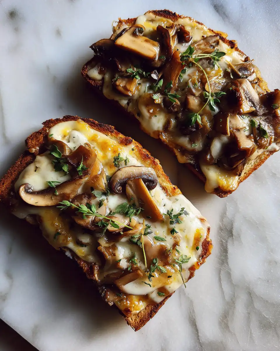 Final dish - Melt-in-Your-Mouth Delight Easy Swiss Mushroom Melt Recipe