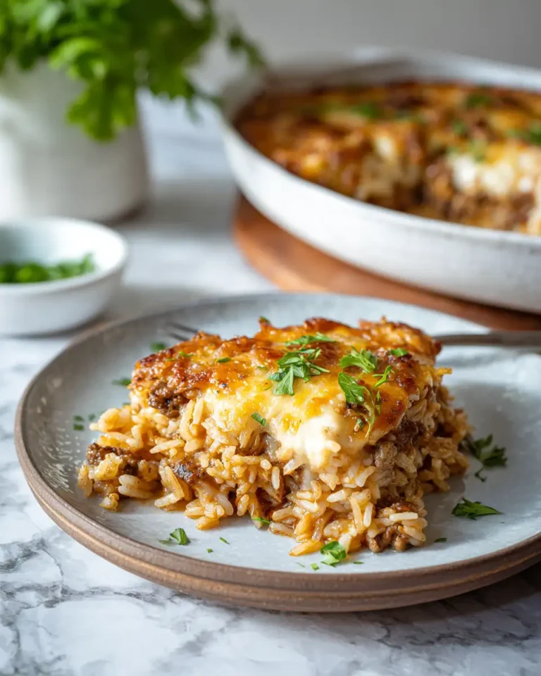 Savor the Flavor: French Onion Beef Rice Casserole Delight - Featured Image