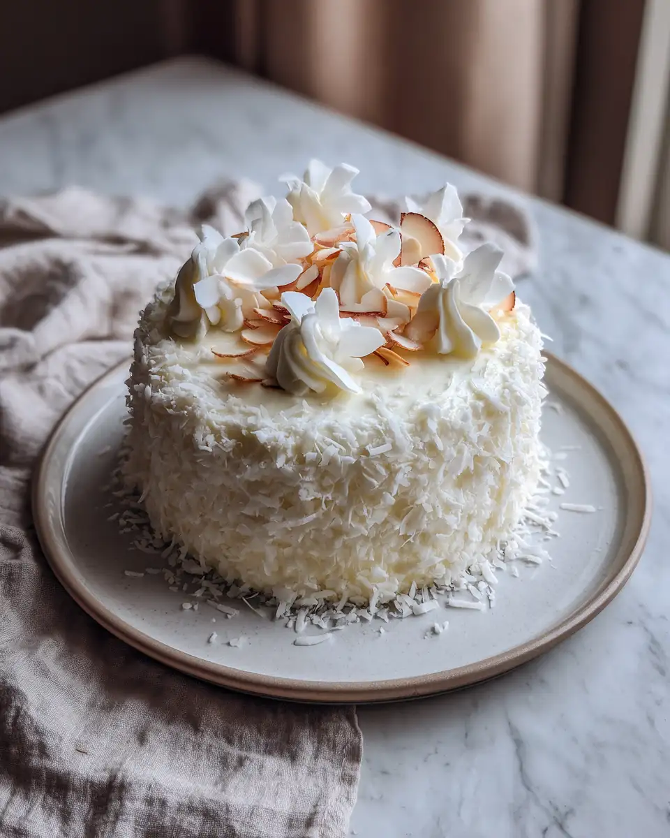 Final dish - Heavenly Bites: Discover the Ultimate Handmade Coconut Cloud Cake Recipe