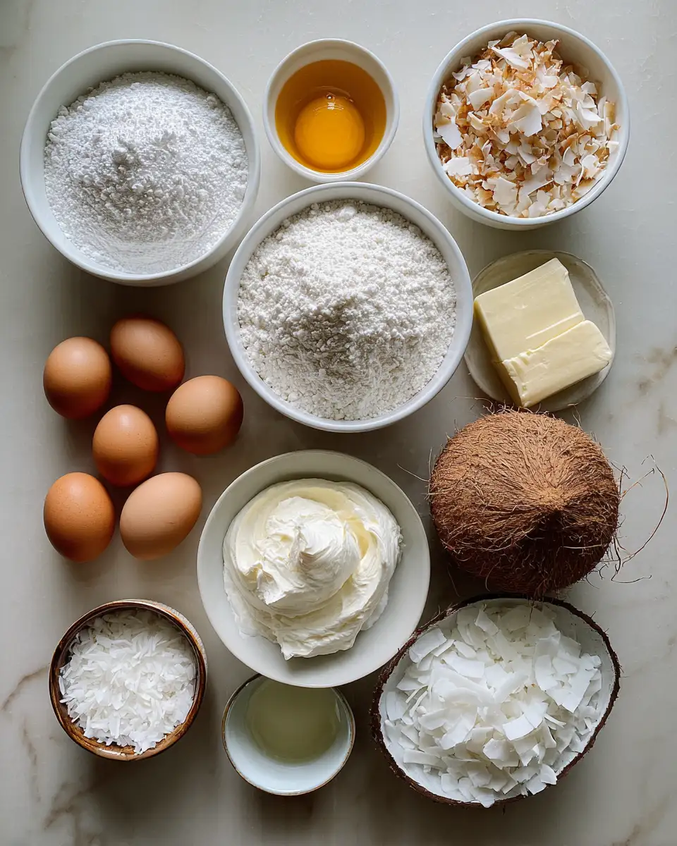 Ingredients for Heavenly Bites: Discover the Ultimate Handmade Coconut Cloud Cake Recipe