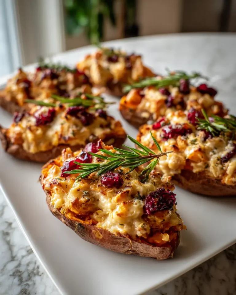 Irresistible Cranberry Apple Twice-Baked Sweet Potatoes: A Flavorful Twist on Comfort Food - Featured Image