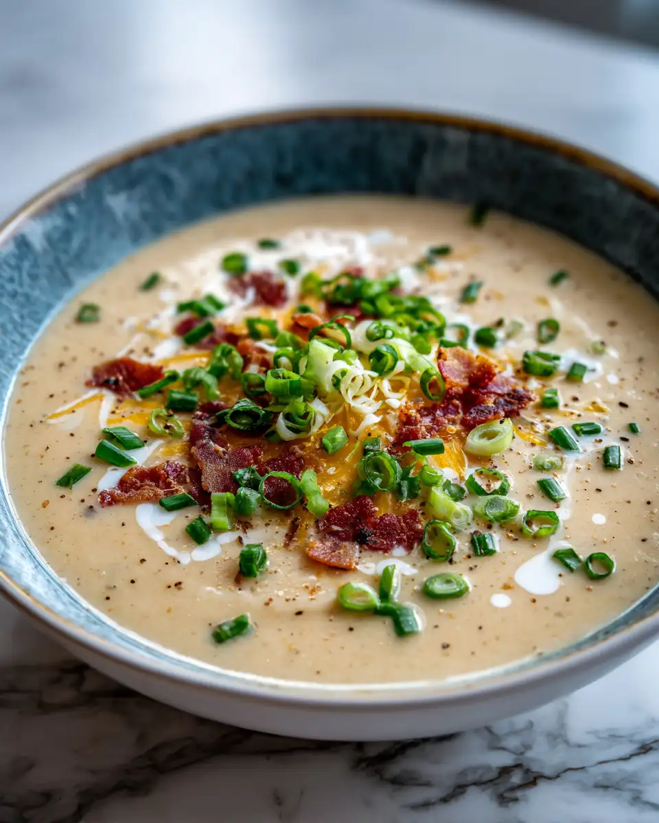 Ultimate Comfort: Loaded Outback Potato Soup Recipe 7 Final dish - Ultimate Comfort: Loaded Outback Potato Soup Recipe