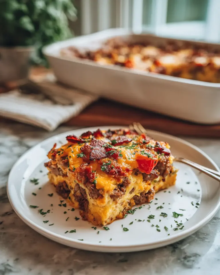 Sizzle and Savor: The Ultimate Low-Carb Bacon Cheeseburger Casserole - Featured Image