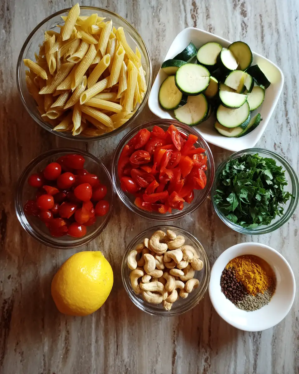 Ingredients for Flavorful Jain Pasta Delight: A Recipe Without Onions and Garlic