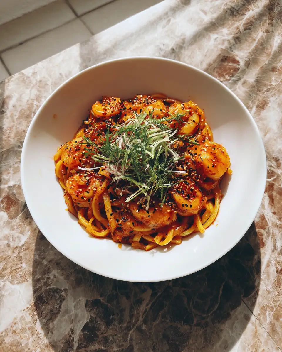 Korean Fusion: Spicy Twist on Classic Pasta Recipe - Featured Image