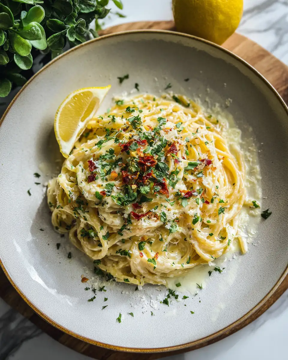 Final dish - Zesty Lemon Pasta Recipe That Will Brighten Your Dinner Table