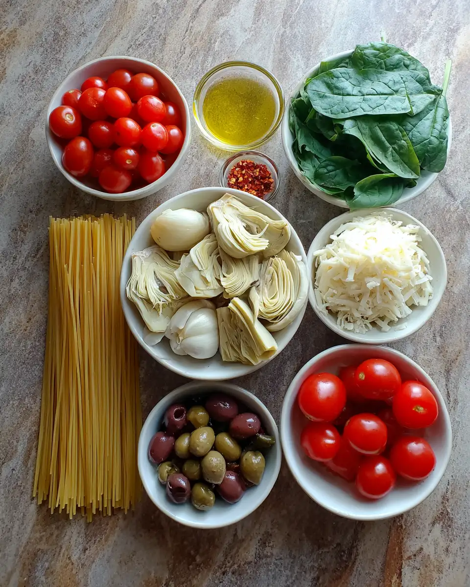 Ingredients for Satisfy Your Cravings with This Low-Calorie Pasta Recipe