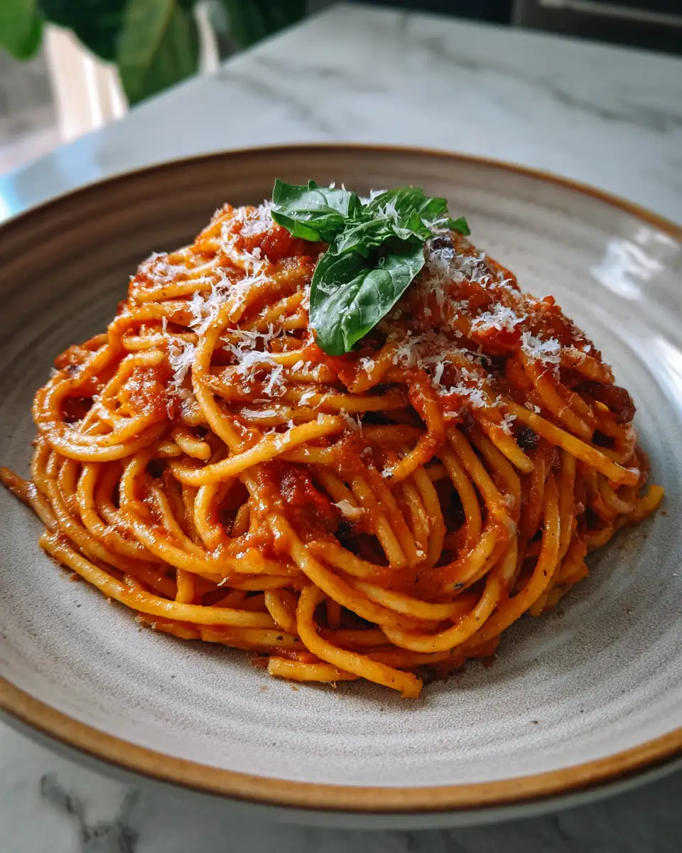 Final dish - Perfectly Saucy: Irresistible Pasta Recipe with Homemade Marinara