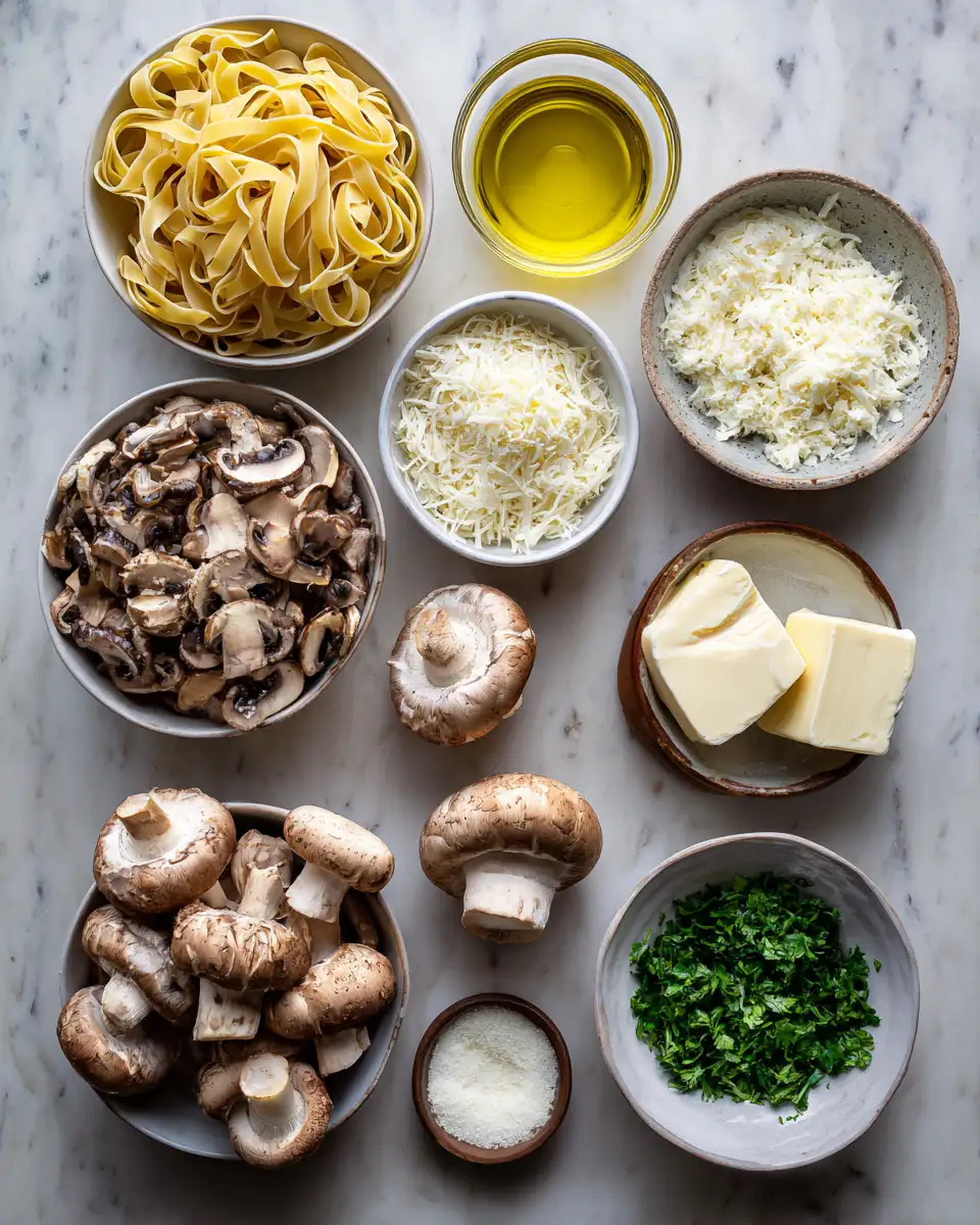 Ingredients for Mouthwatering Mushroom Magic: The Ultimate Pasta Recipe