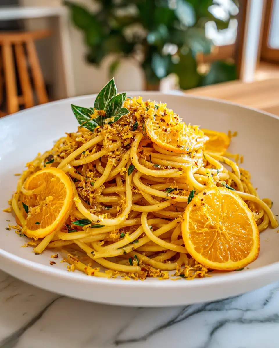 Zesty Orange Pasta Delight: A Citrus Twist on Tradition - Featured Image