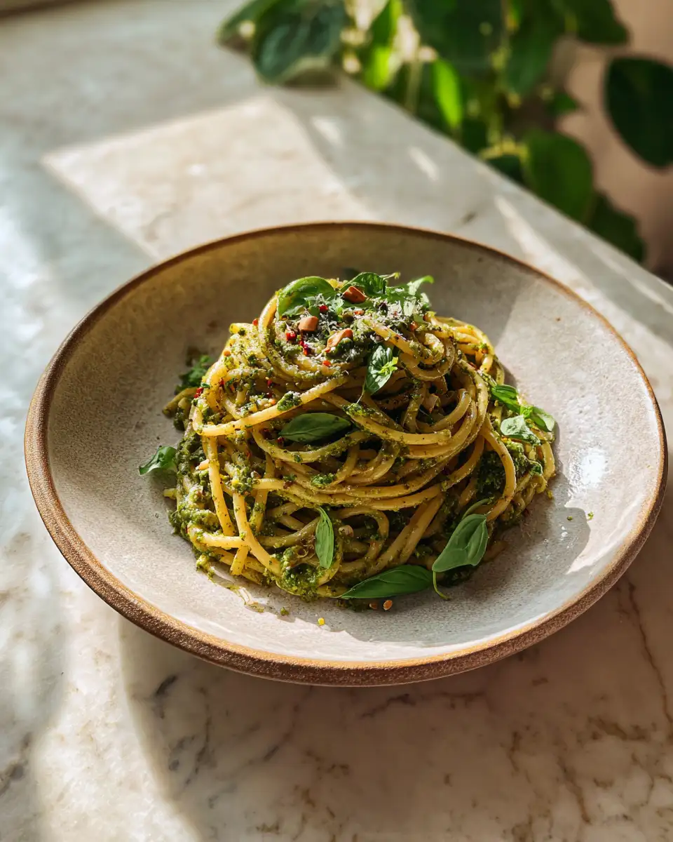 Perfectly Pesto: A Pasta Recipe That Will Make Your Taste Buds Dance - Featured Image