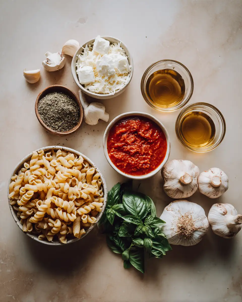 Ingredients for Perfectly Pink: A Creamy Pasta Recipe to Elevate Your Dinner