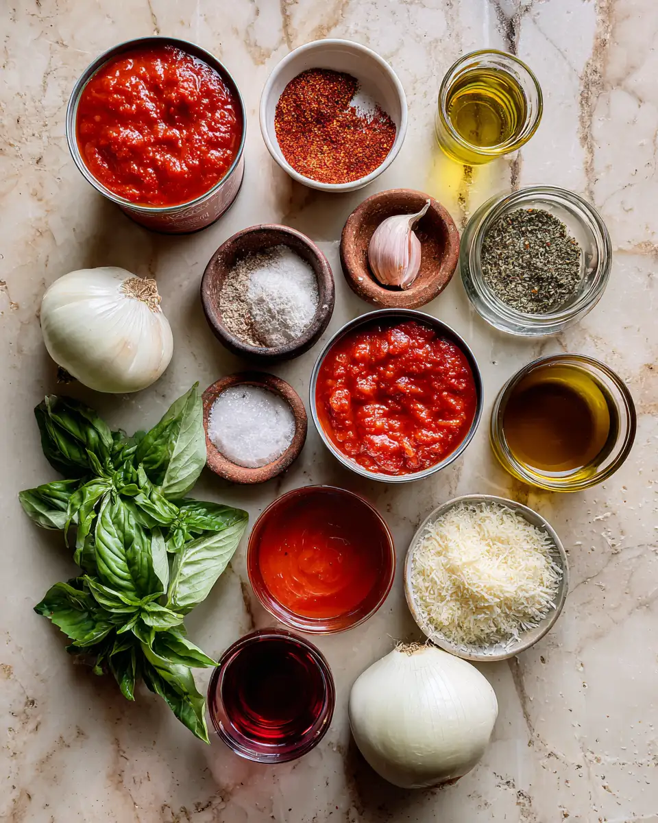 Ingredients for Red Sauce Revelations: Unveiling the Ultimate Pasta Recipe