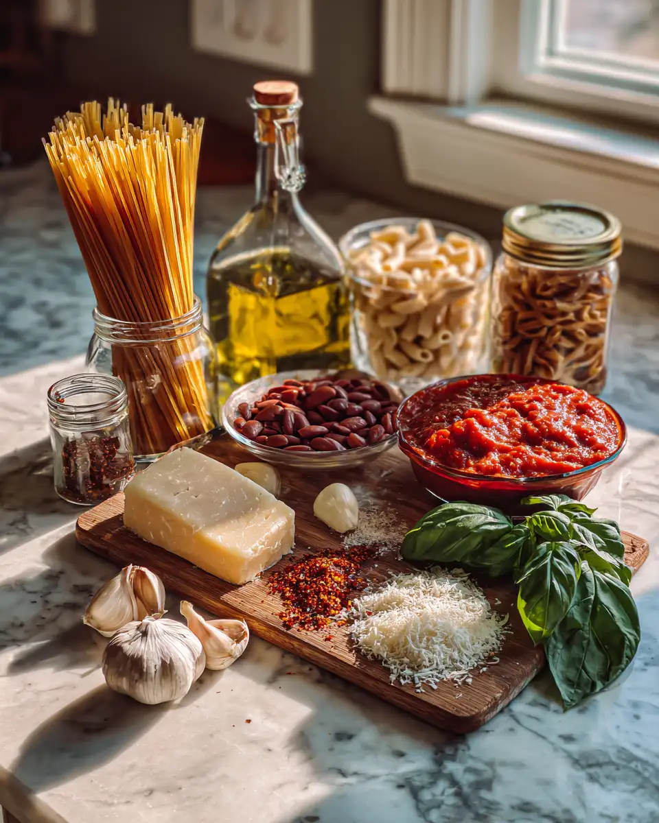 Ingredients for Delight in Pink: The Ultimate Pasta Recipe Rose Edition