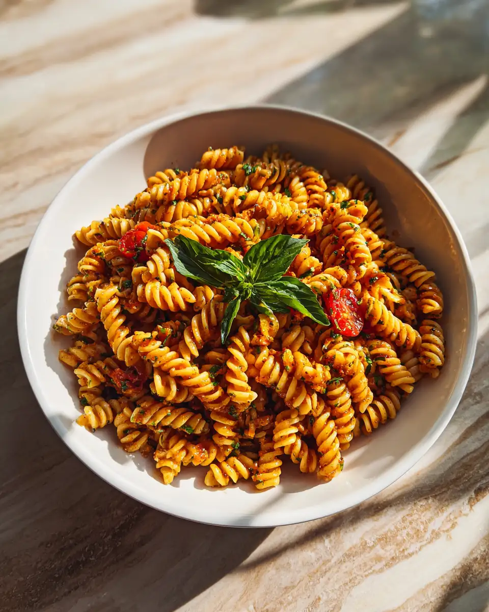 Final dish - Twirl Into Flavor: Irresistible Rotini Pasta Recipe for Every Occasion