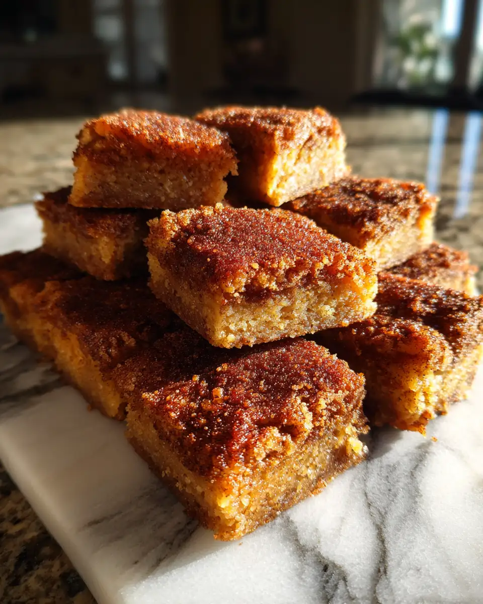 Final dish - Autumn Bliss: Irresistible Pumpkin Spice Snickerdoodle Blondies