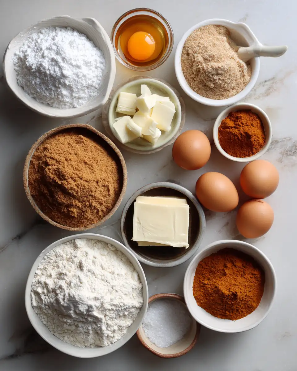 Ingredients for Autumn Bliss: Irresistible Pumpkin Spice Snickerdoodle Blondies