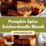 Autumn Bliss: Irresistible Pumpkin Spice Snickerdoodle Blondies