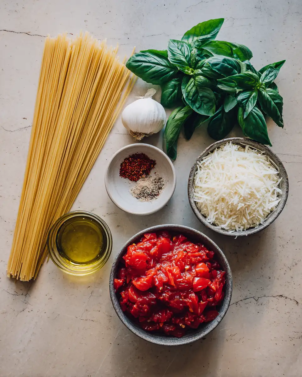 Ingredients for Speedy Pasta Perfection: Your Quickest Recipe Yet