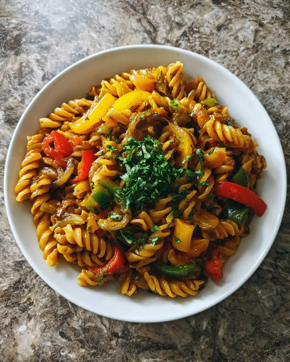 Final dish - Spice Up Your Dinner: Authentic Rasta Pasta Jamaican Recipe