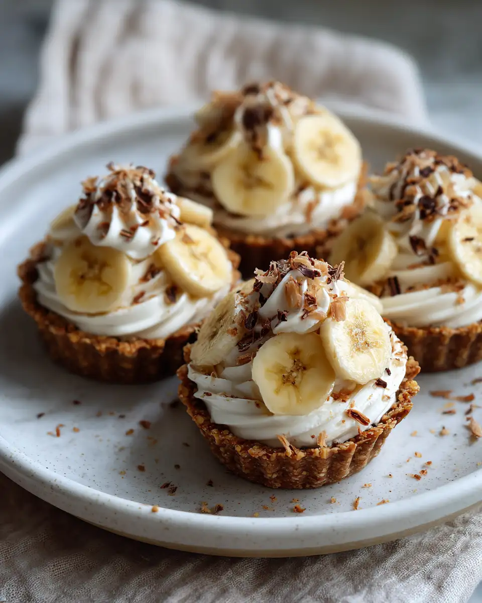 Final dish - Irresistible Recipe for No Bake Mini Banana Cream Pies