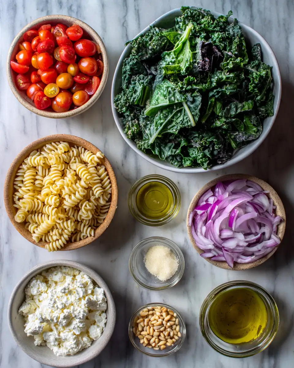 Ingredients for Discover the Ultimate Sam's Club Kale Pasta Salad Recipe