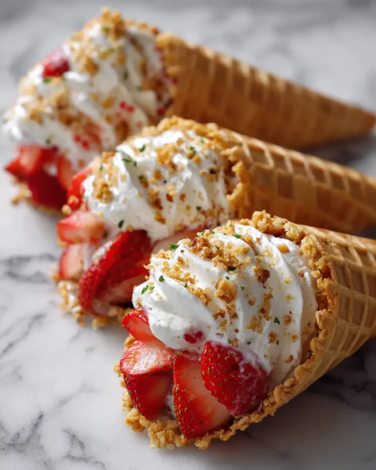 Irresistible Strawberry Crunch Cheesecake Cones: A Sweet Treat Revolution - Featured Image