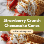 Irresistible Strawberry Crunch Cheesecake Cones: A Sweet Treat Revolution