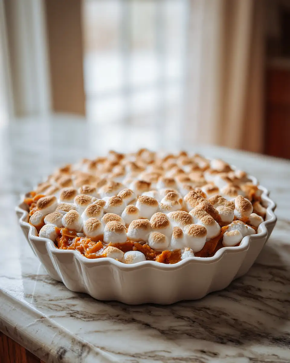 Final dish - Irresistible Sweet Potato Marshmallow Casserole Recipe for Every Occasion