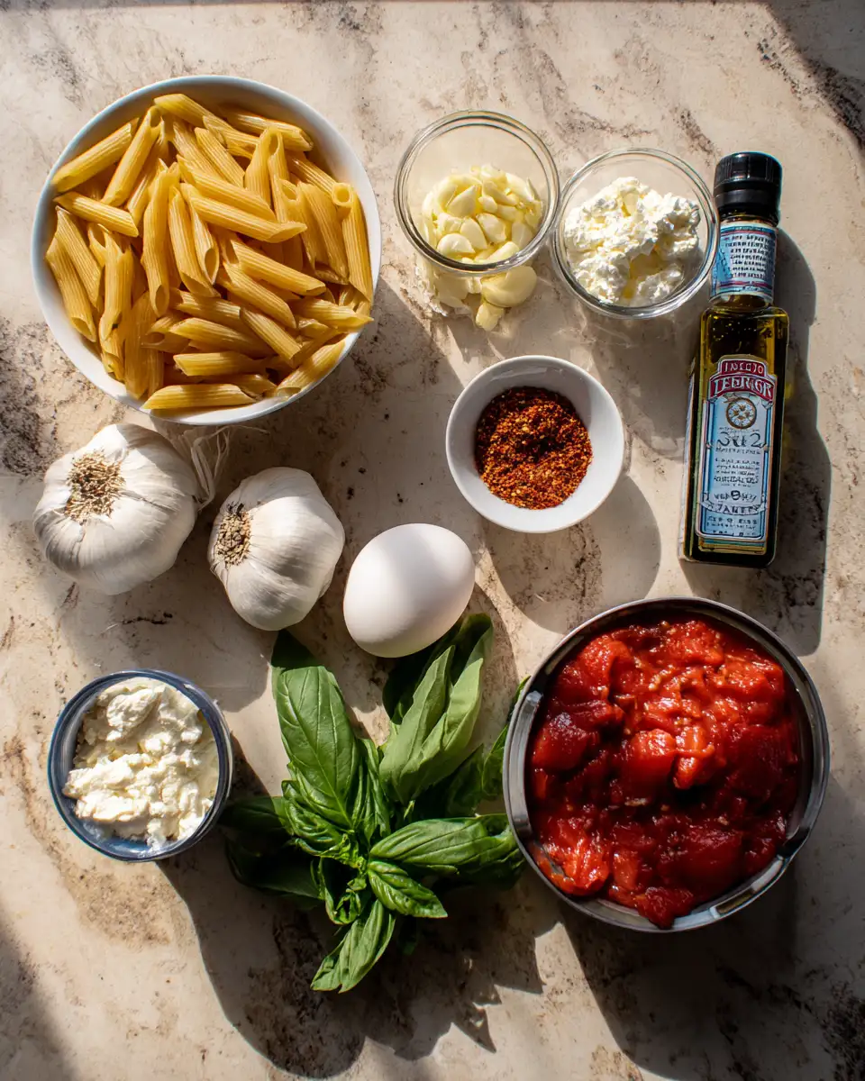 Ingredients for Trader Joe's Twist: Effortless Vodka Pasta Recipe for Gourmet Nights