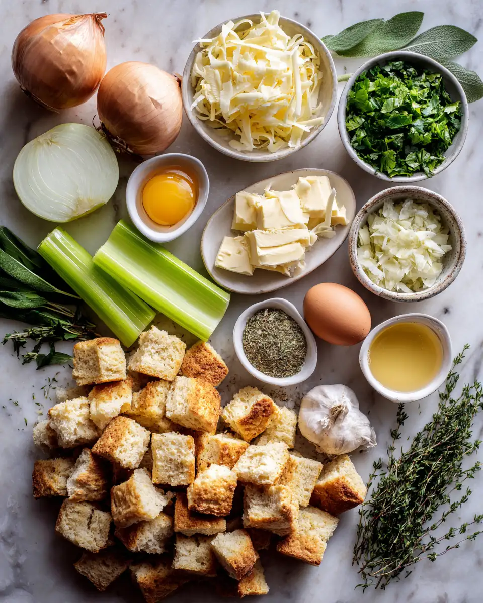 Ingredients for Irresistible Cheddar Biscuit Stuffing That Will Elevate Your Holiday Feast